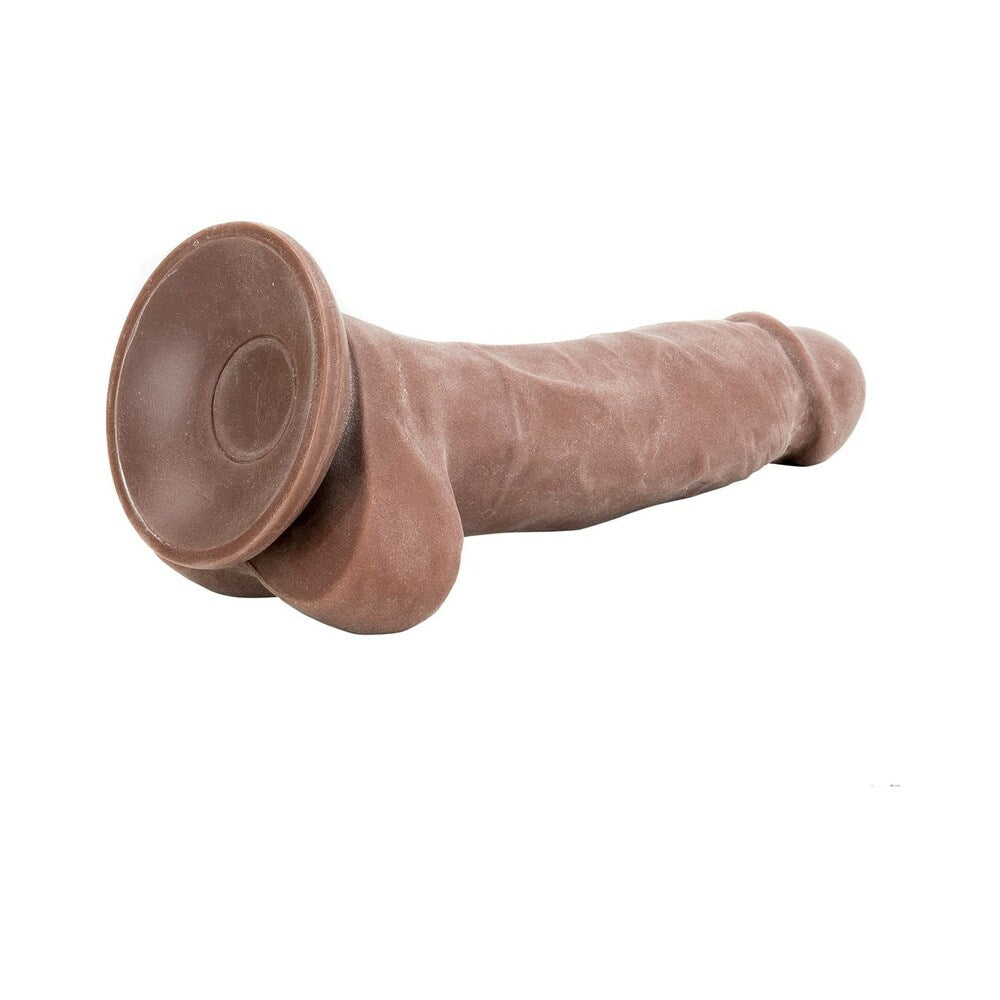 Adam & Eve Adam''s True Feel Brown 7 Inch Dildo