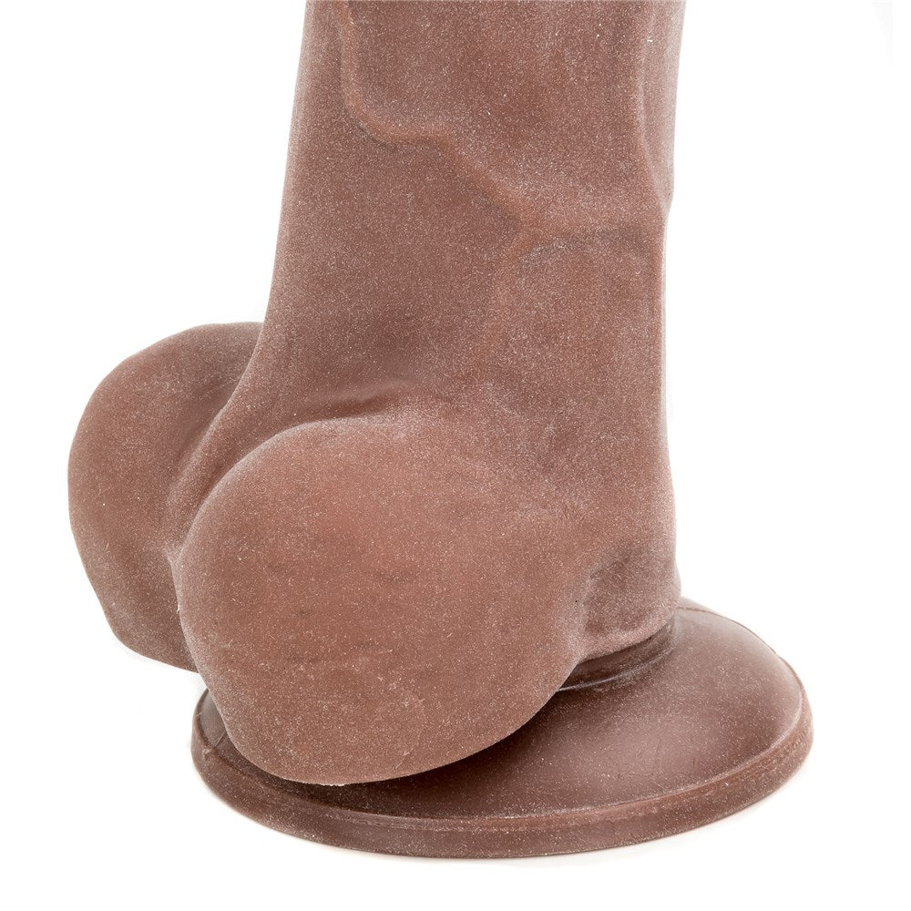 Adam & Eve Adam''s True Feel Brown 7 Inch Dildo
