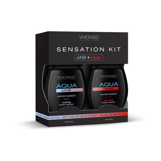 Wicked Sensual Care Sensation Kit Cooling and Warming Intimate Lubricants 1.5 oz. - product photo