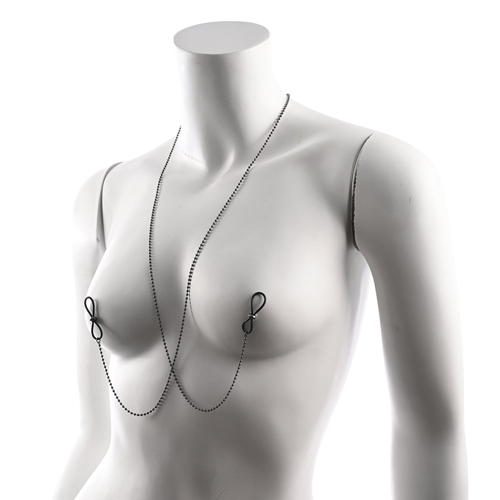 Sportsheets Sex & Mischief Ex''s & Oh''s Body Jewelry with Nipple Ties