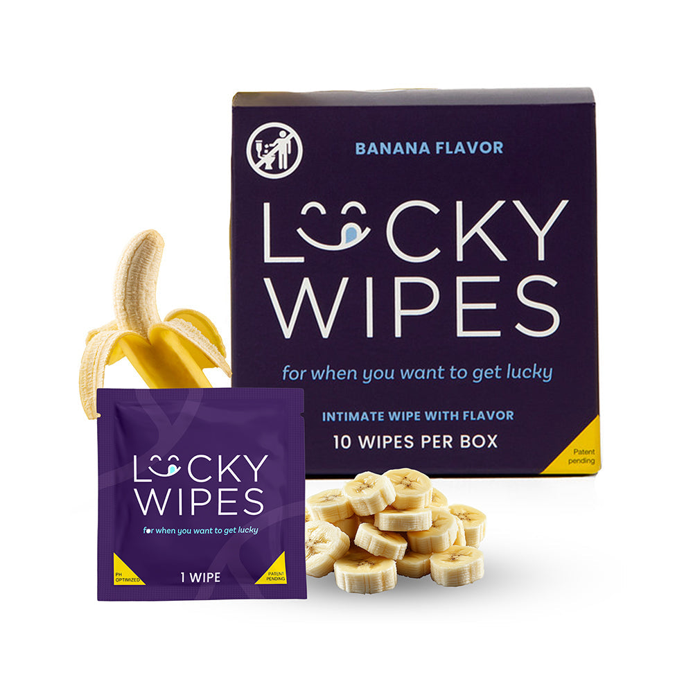 Sweetums Lucky Wipes Banana Flavor 10-Pack