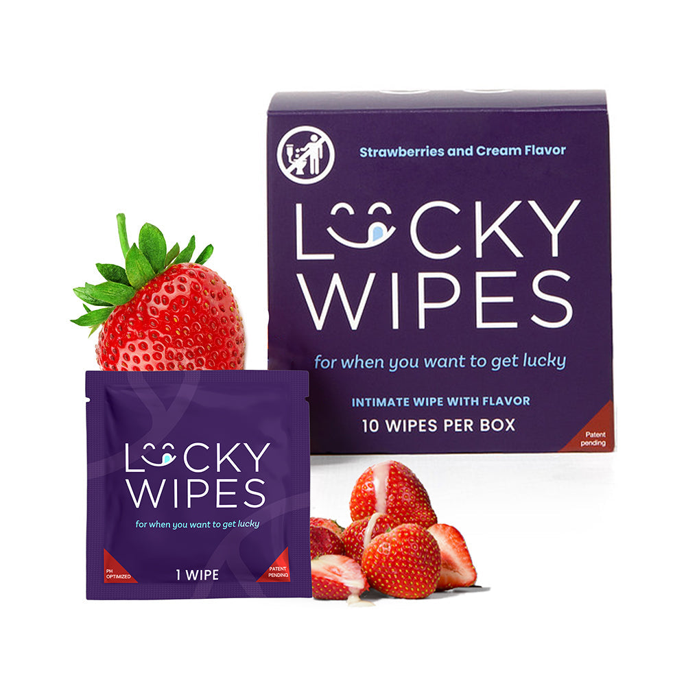 Sweetums Lucky Wipes Strawberries & Cream Flavor 10-Pack