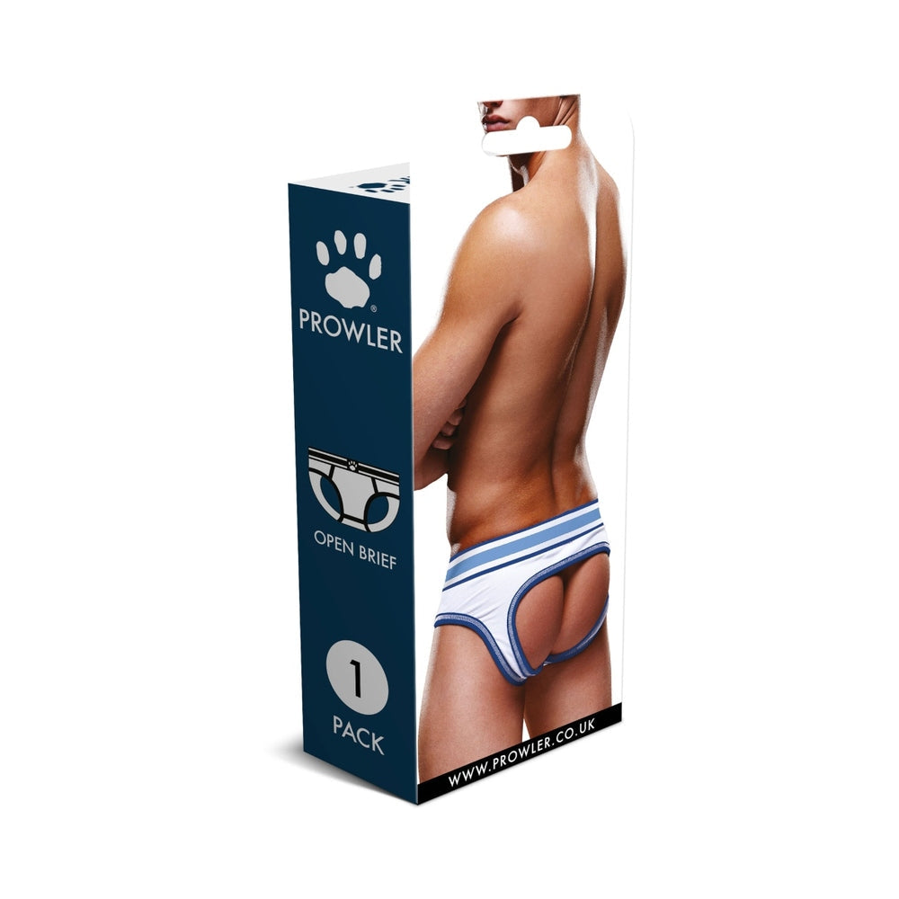 Prowler Open Brief White/Blue M