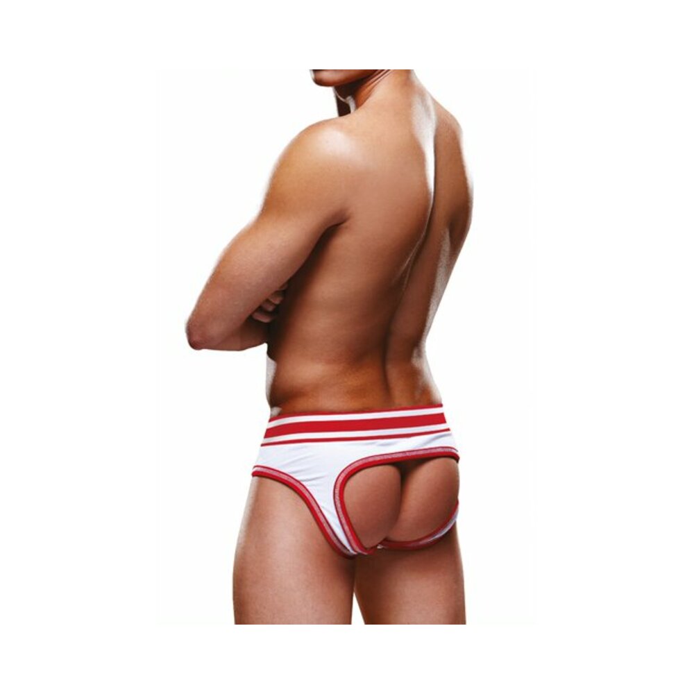 Prowler Open Brief White/Red XL