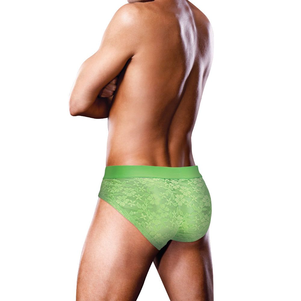 Prowler Lace Brief Neon Green XL