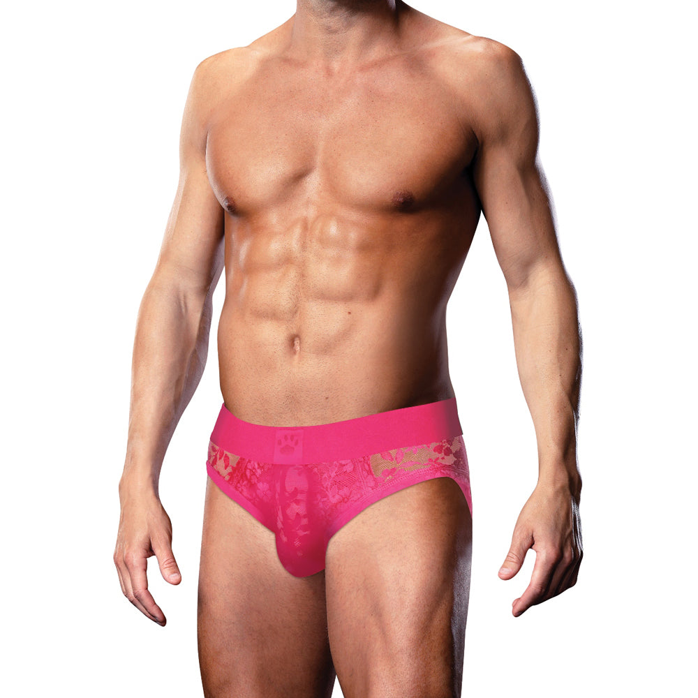 Prowler Lace Brief Pink S