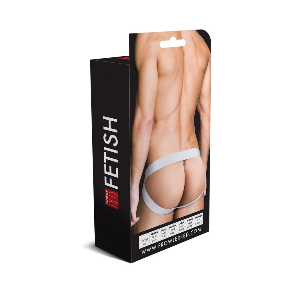 Prowler RED Assless Jock Strap White XL