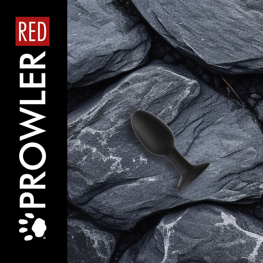 Prowler RED Weighted Butt Plug Black Medium