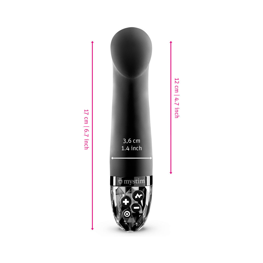 Mystim Right on Ron E-Stim Vibrator Black