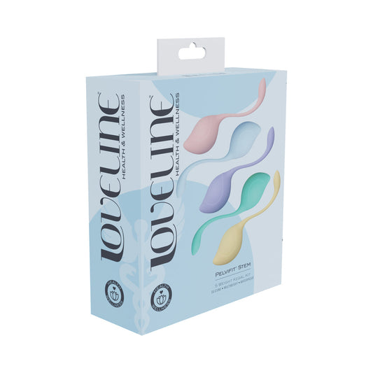 LoveLine PelviFit Stem Kegel Kit Multiweight Waterproof Multicolor