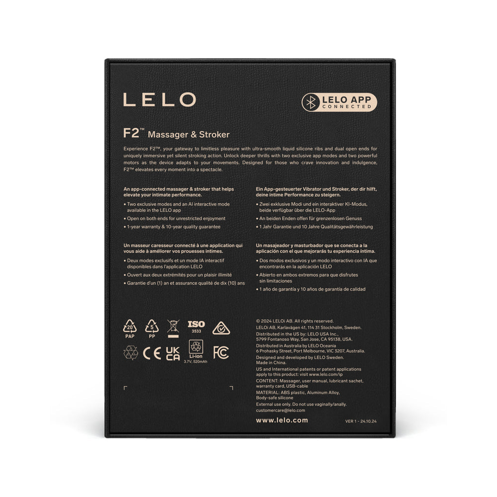 LELO F2S Massager & Stroker Red
