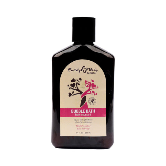 Earthly Body At Night Aphrodisiac Bubble Bath Wild Pink Rose 8.4 oz. - product photo