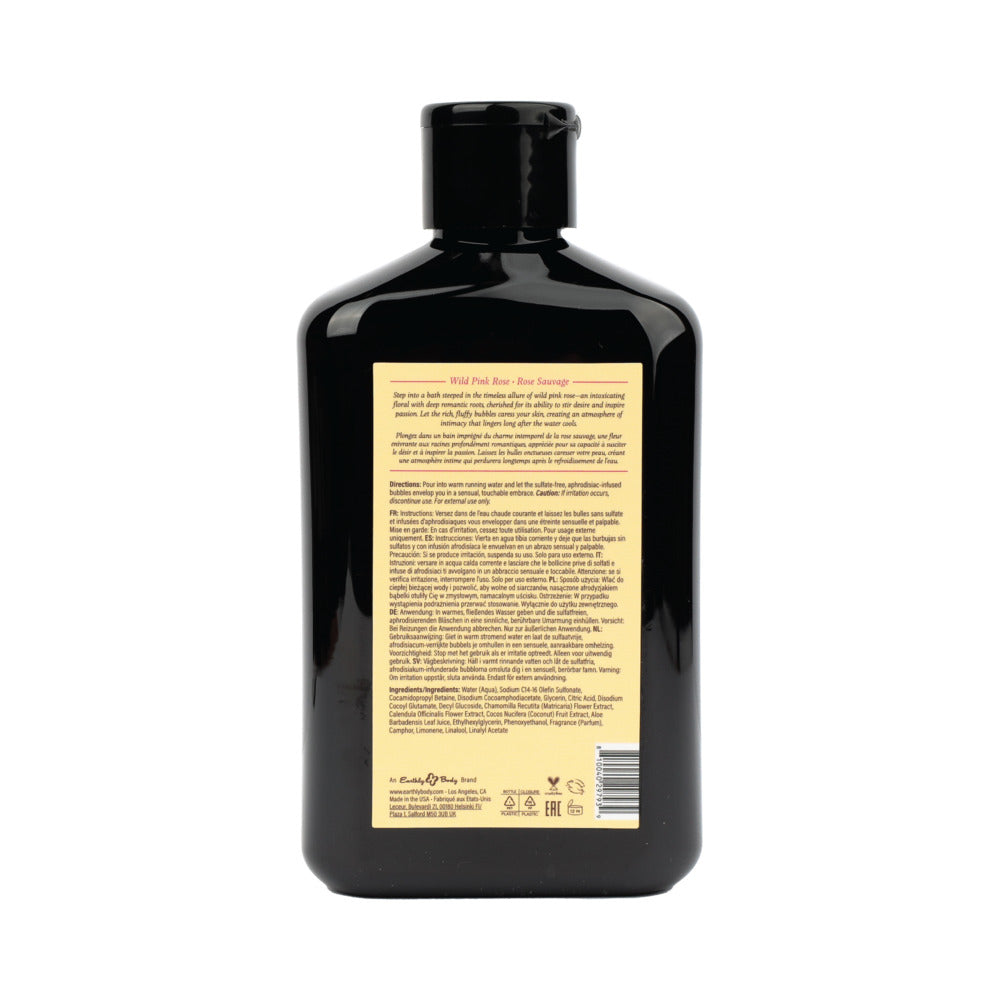 Earthly Body At Night Aphrodisiac Bubble Bath Wild Pink Rose 8.4 oz.