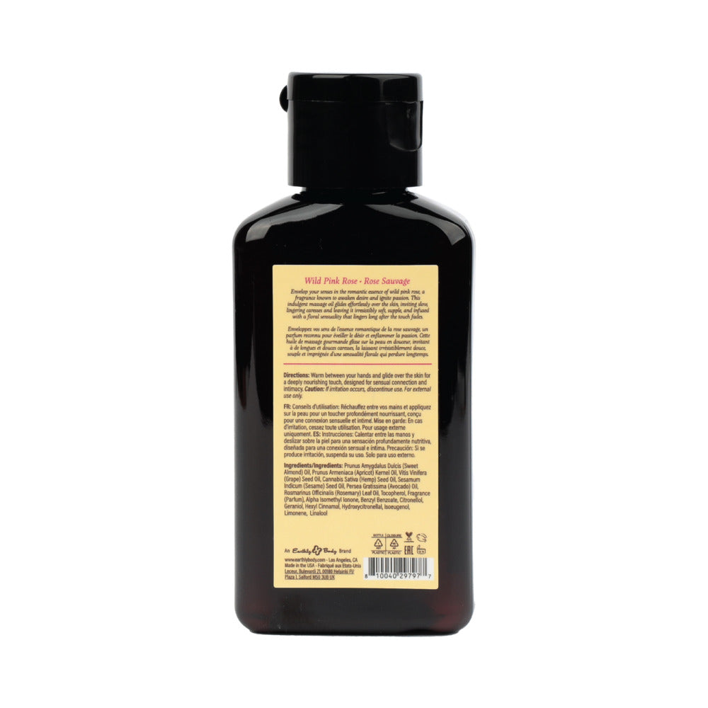 Earthly Body At Night Aphrodisiac Massage Oil Wild Pink Rose 2 oz.