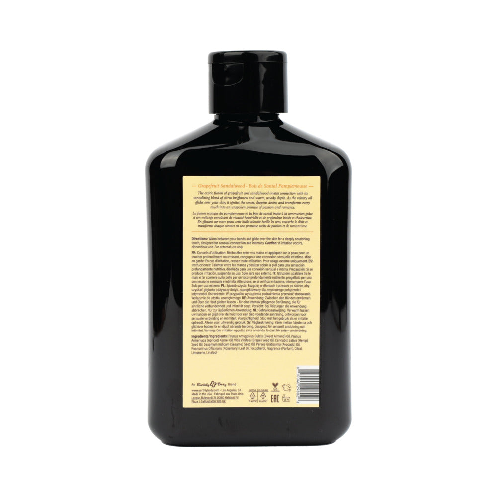 Earthly Body At Night Aphrodisiac Massage Oil Grapefruit Sandalwood 8.4 oz.