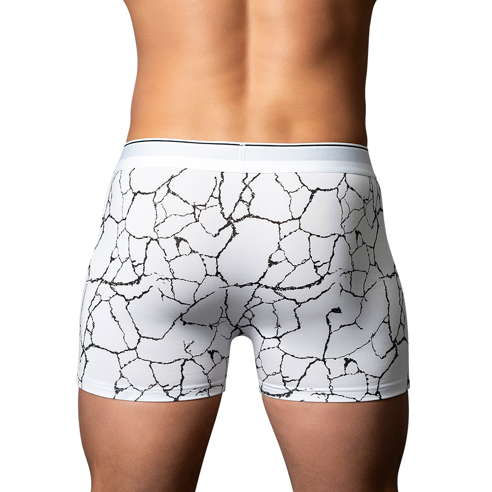 Male Power Soo Cumfy Boxer Brief Black/White L