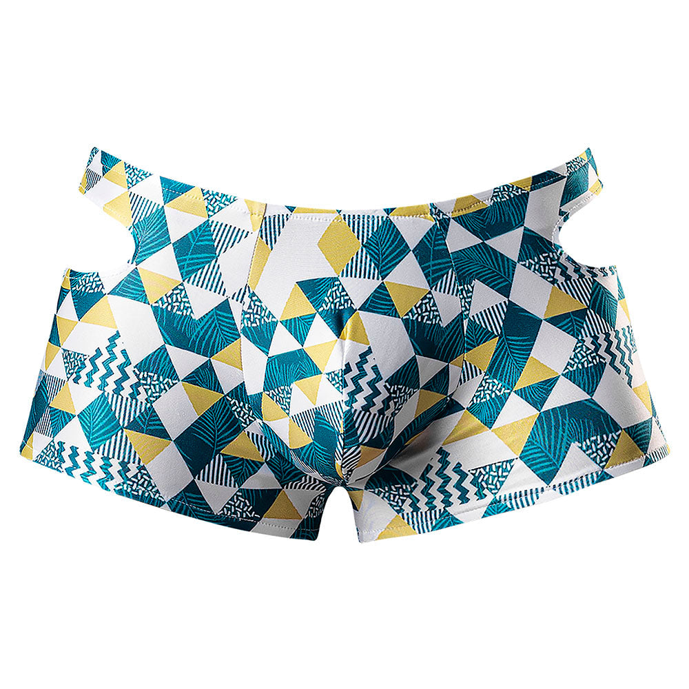 Male Power Cut It Out! Cutout Mini Short Blue/White S