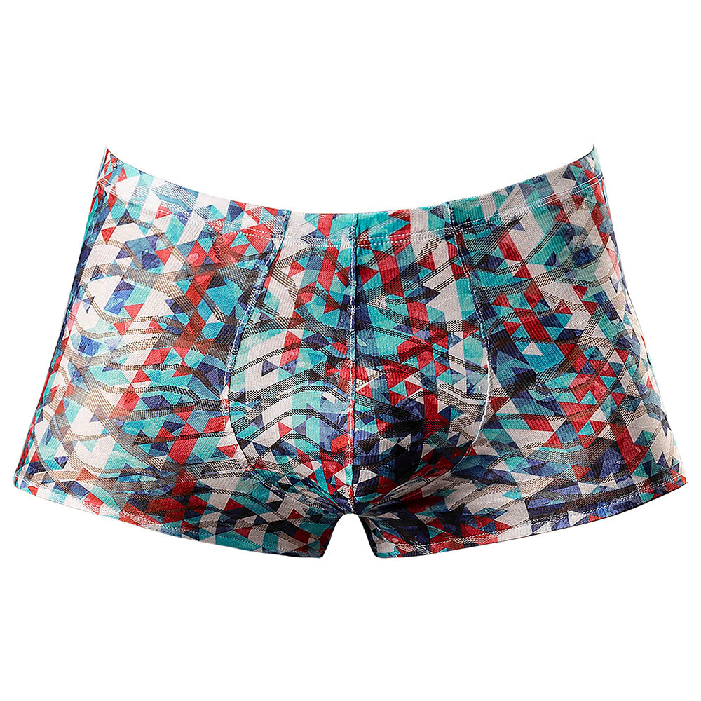 Male Power Your Lace Or Mine Pouch Short Geometric XL