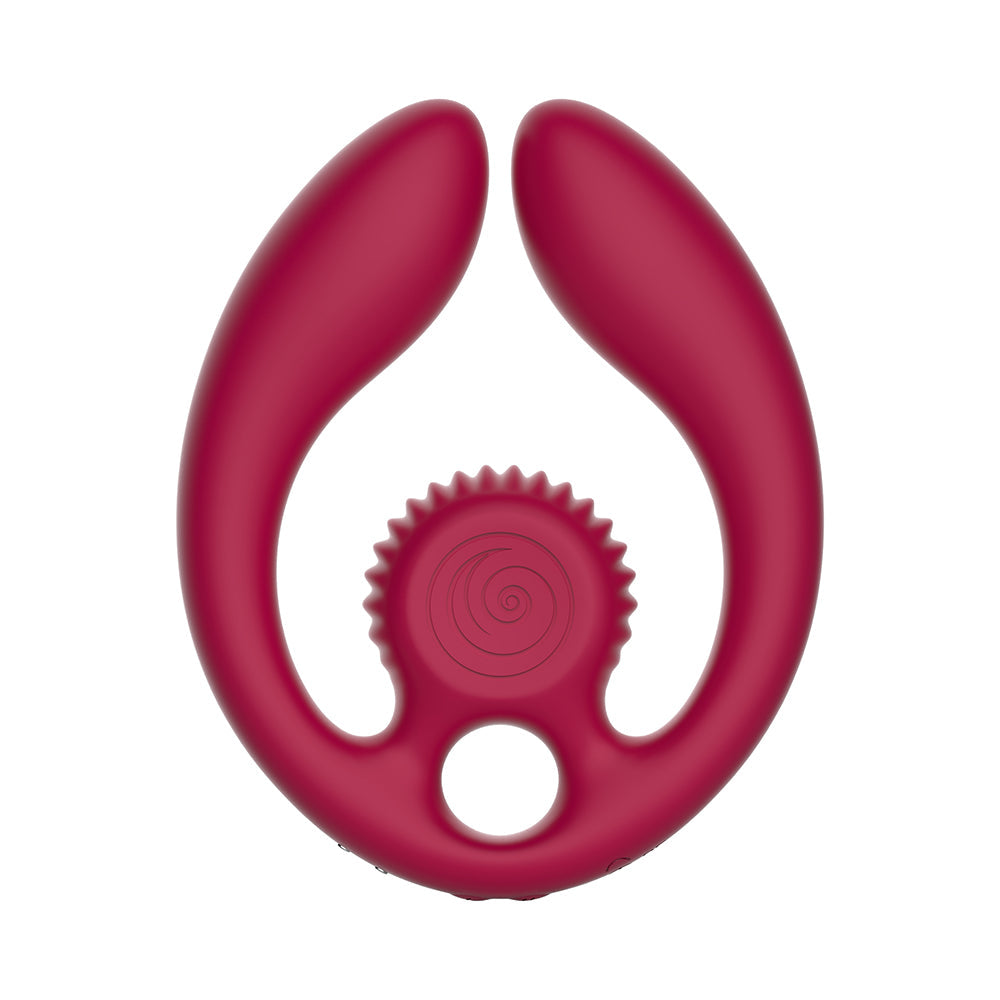 SVibe Snail GIZI Duo Couples Stimulator Burgundy