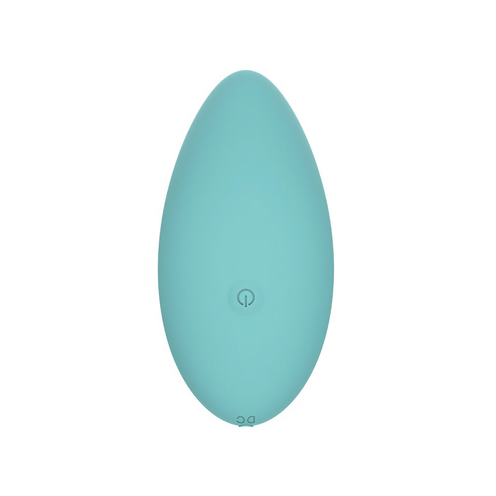 Spectrum Essentials Rechargeable Silicone Compact External Vibrator Blue