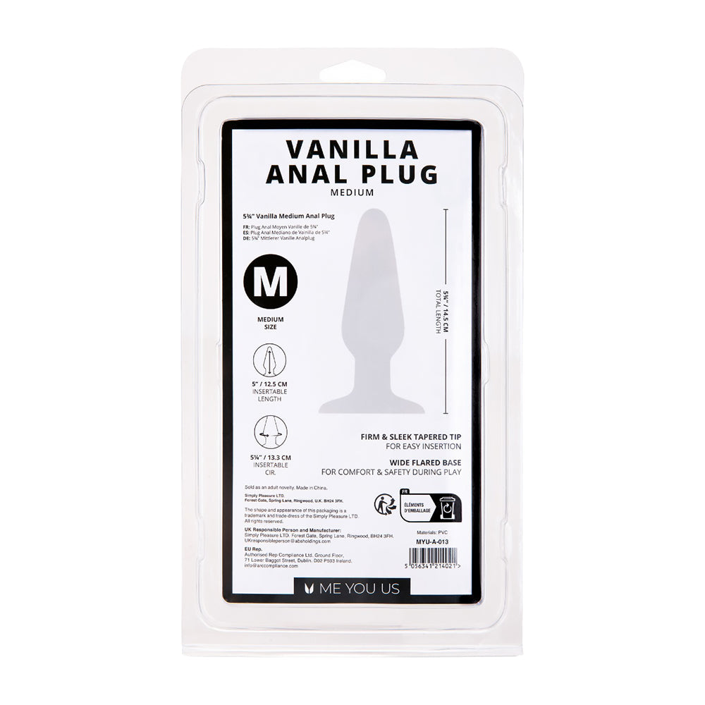 Me You Us Vanilla Medium Anal Plug