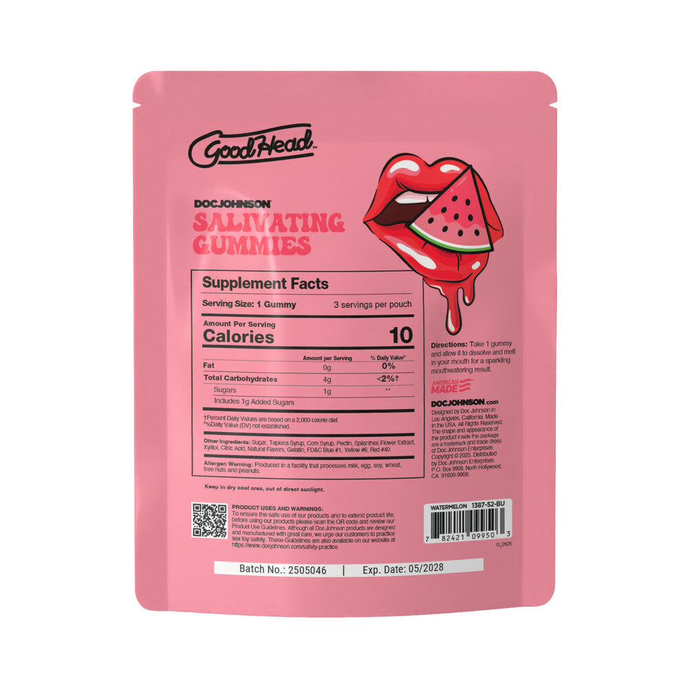 GoodHead Salivating Gummies 24-Pack Display Watermelon
