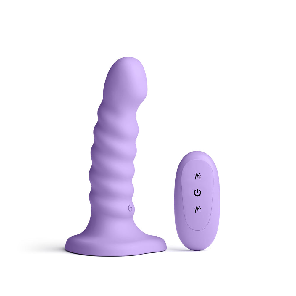 Colours Ribbed Vibrating 5in Purple
