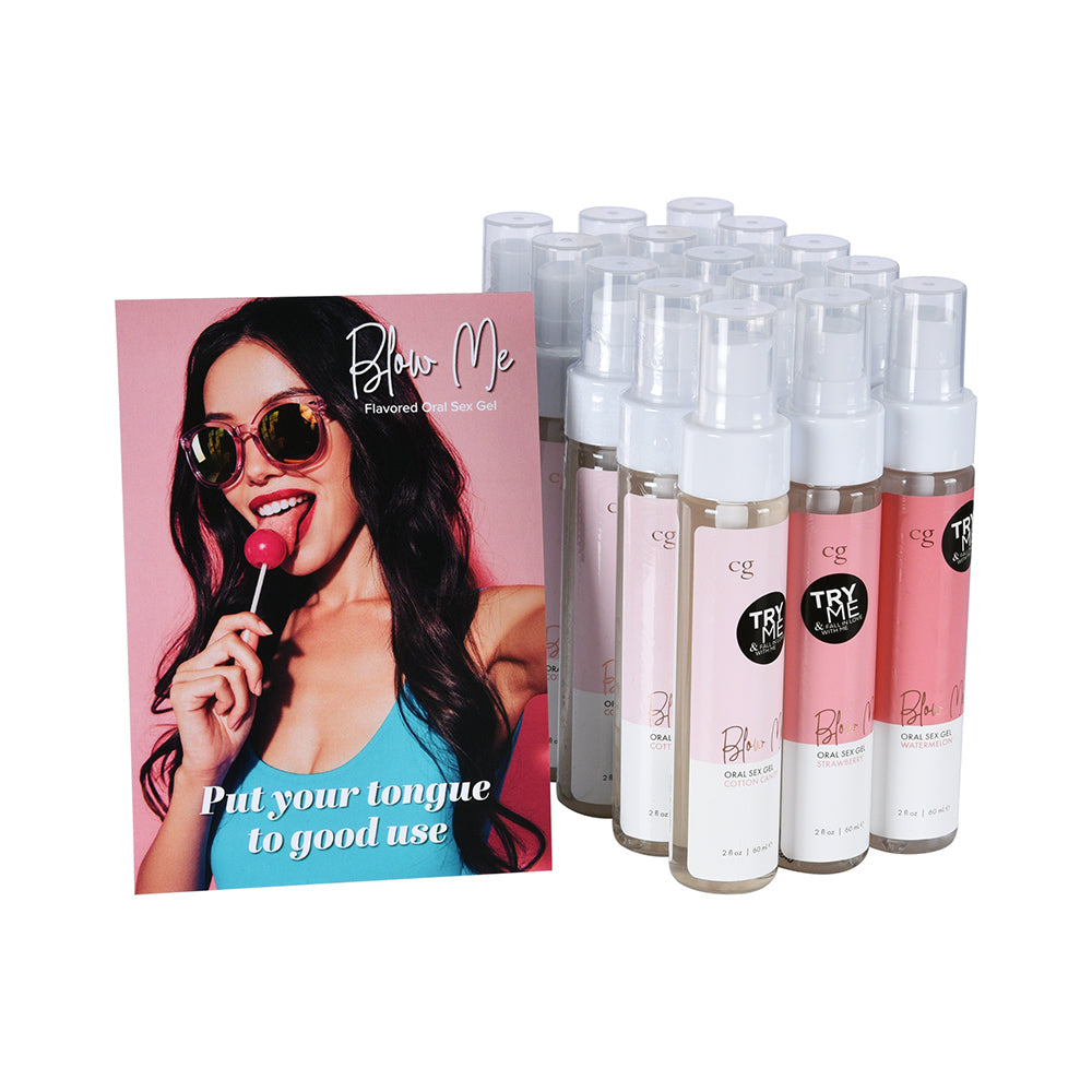 CG Blow Me Oral Sex Gel 16-Piece Bundle with Testers
