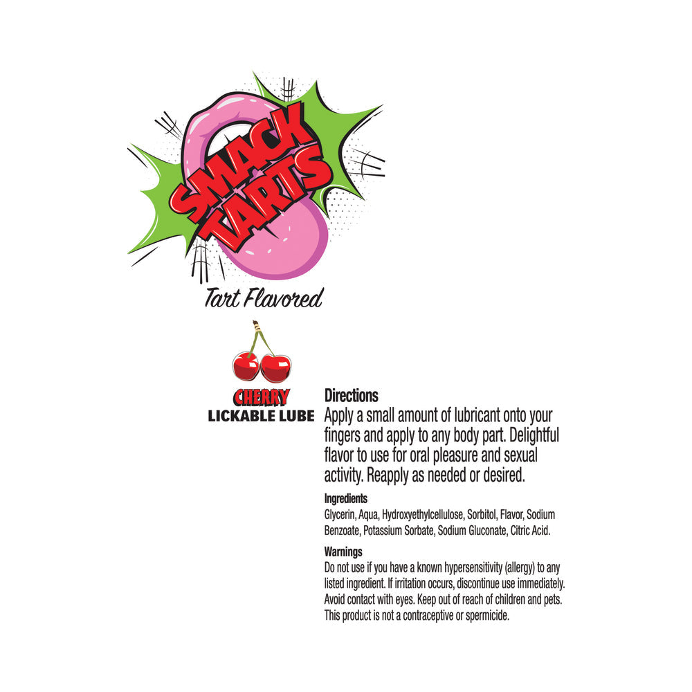 Smack Tarts Lickable Lube Sour Cherry 3 ml Pouch 36-Piece Display