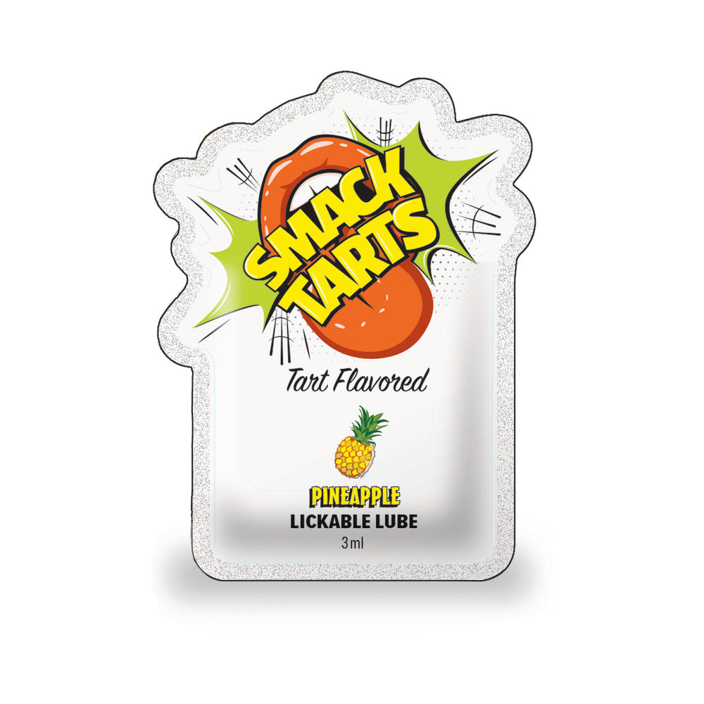 Smack Tarts Lickable Lube Sour Pineapple 3 ml Pouch  36-Piece Display