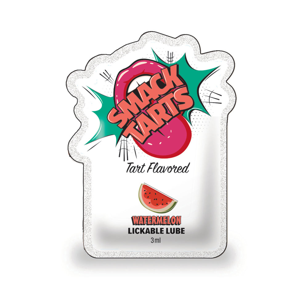 Smack Tarts Lickable Lube Sour Watermelon 3 ml Pouch 36-Piece Display