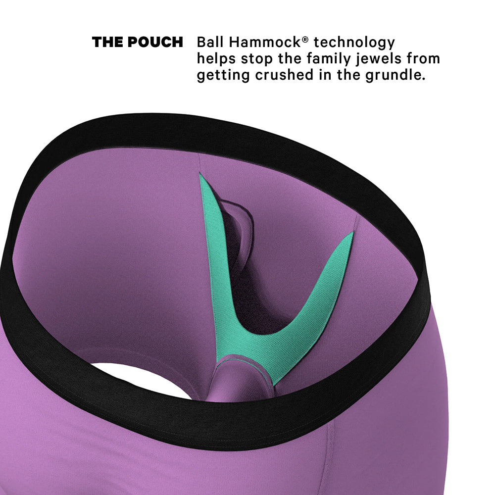 Shinesty The Double Entendre Eggplant Ball Hammock Pouch Underwear with Fly 2XL