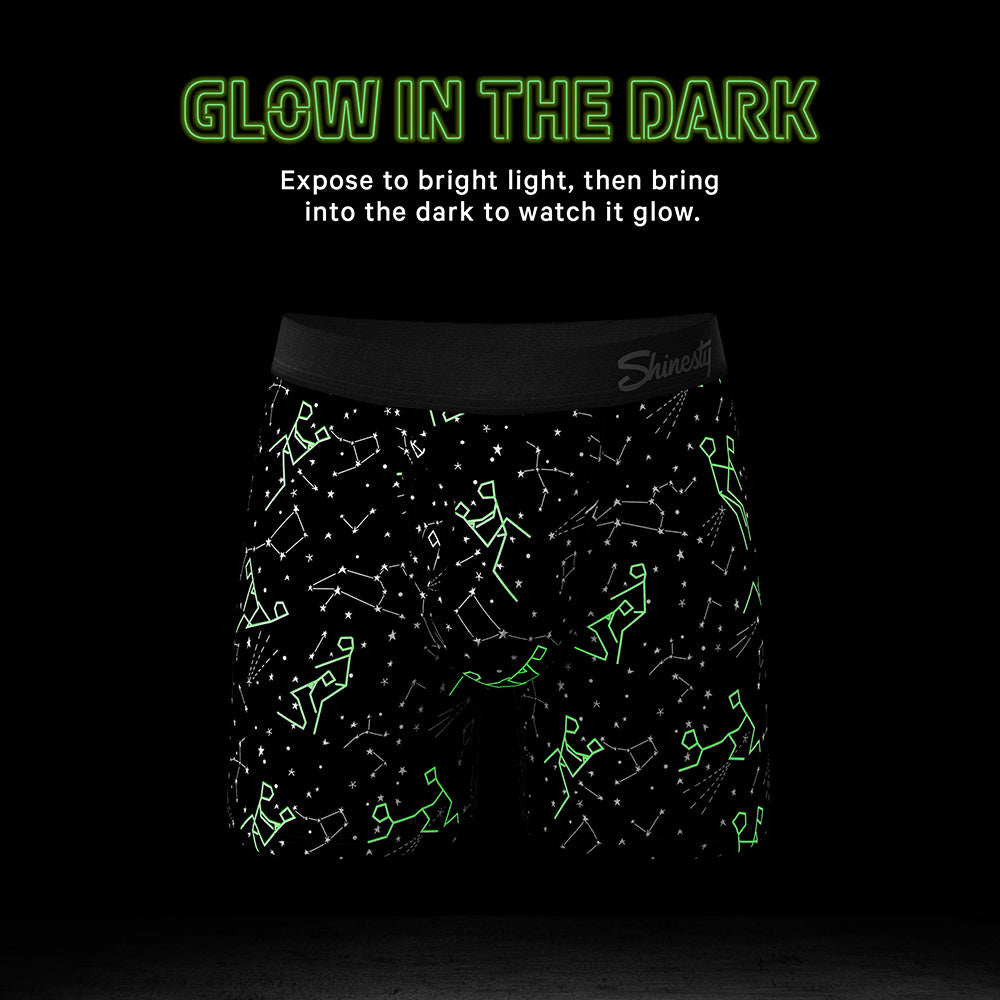 Shinesty The Big Bang Glow-in-the-Dark Constellation Ball Hammock Pouch Underwear with Fly 2XL