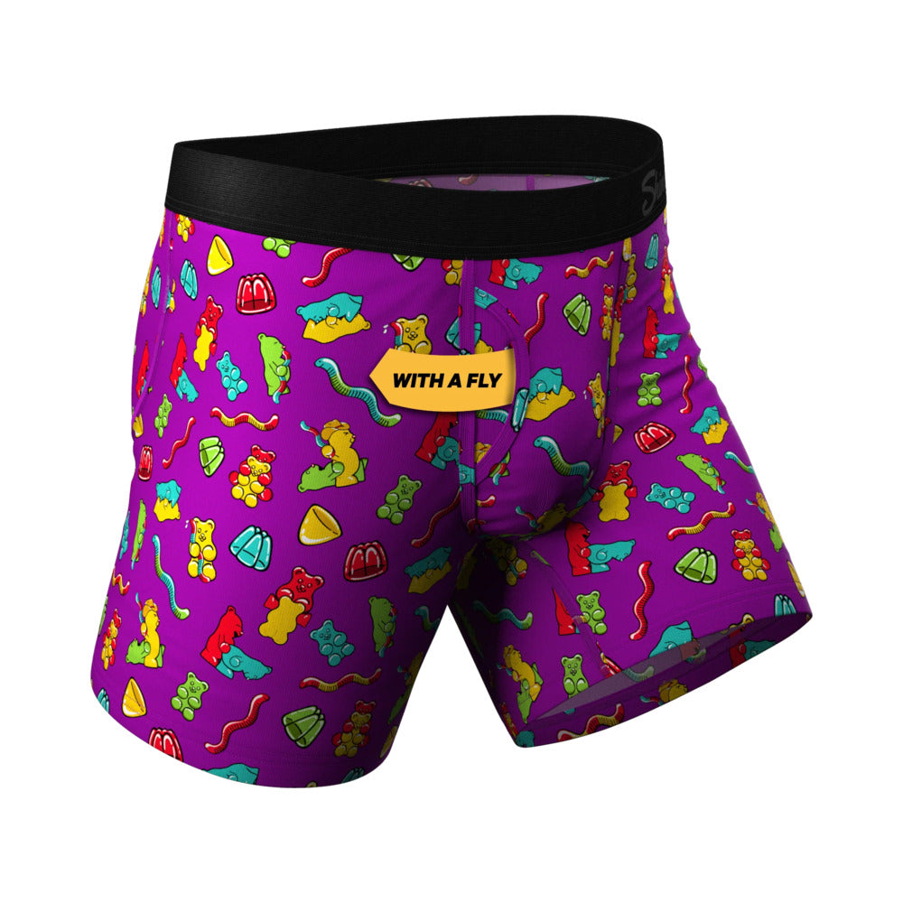 Shinesty The Naughty Bears Gummy Bear Ball Hammock Pouch Underwear with Fly M