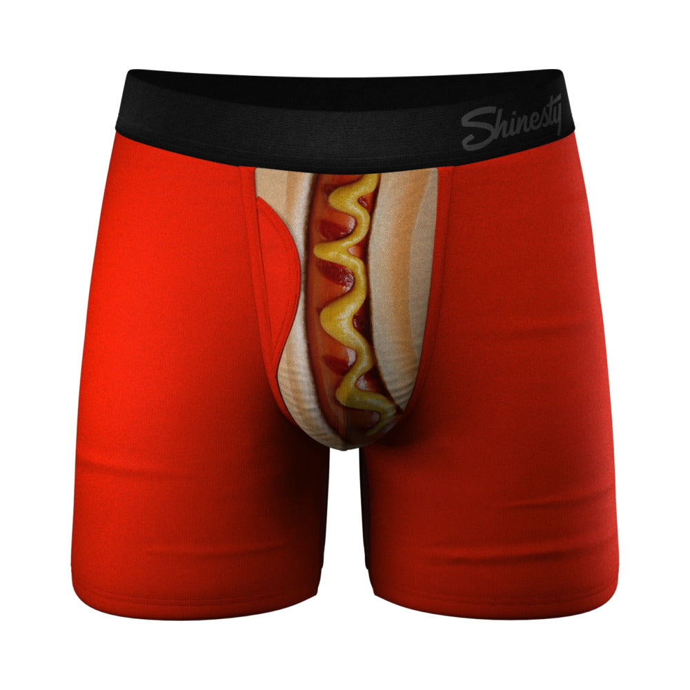 Shinesty The Coney Islands Hot Dog Ball Hammock Pouch Underwear with Fly XS
