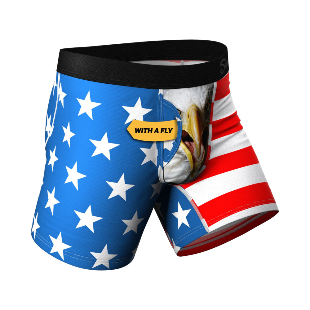 Shinesty The Mascot American Flag Ball Hammock Pouch Underwear with Fly M