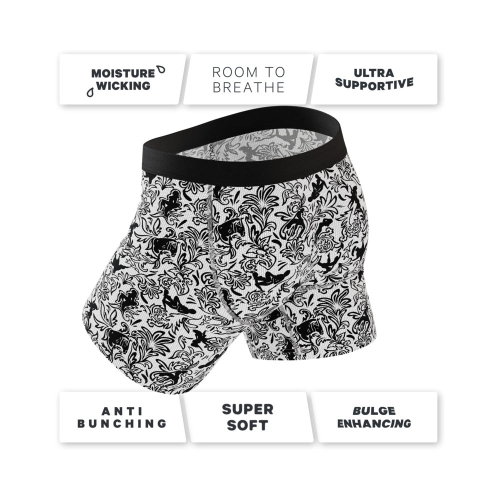 Shinesty The Racy & Lacy Provocative Lace Ball Hammock Pouch Underwear with Fly S