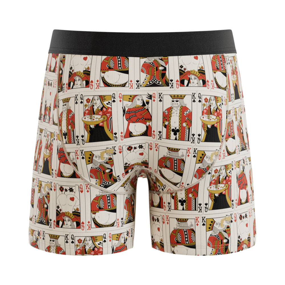 Shinesty The Bottomless Blackjack Vintage Playing Cards Ball Hammock Pouch Underwear with Fly M