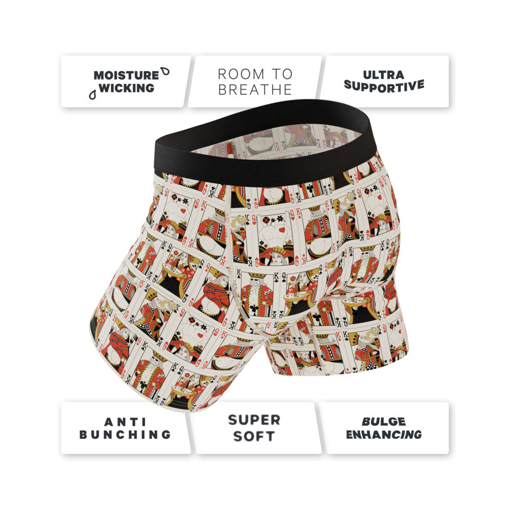 Shinesty The Bottomless Blackjack Vintage Playing Cards Ball Hammock Pouch Underwear with Fly M