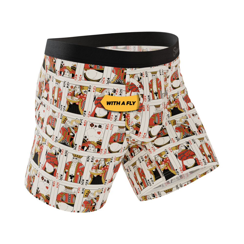 Shinesty The Bottomless Blackjack Vintage Playing Cards Ball Hammock Pouch Underwear with Fly L