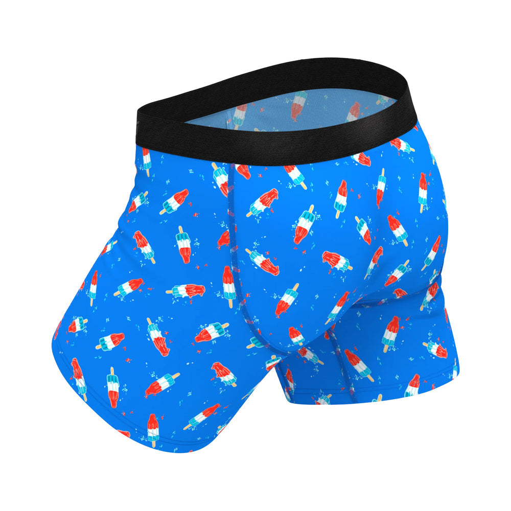 Shinesty The Popsicle Stick Apex USA Ball Hammock Pouch Underwear with Fly XL