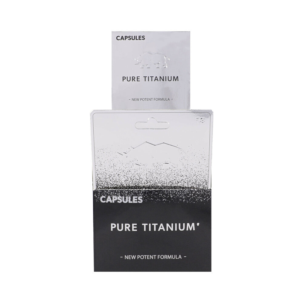 Rhino Pure Titanium Capsules 24-Pack Display