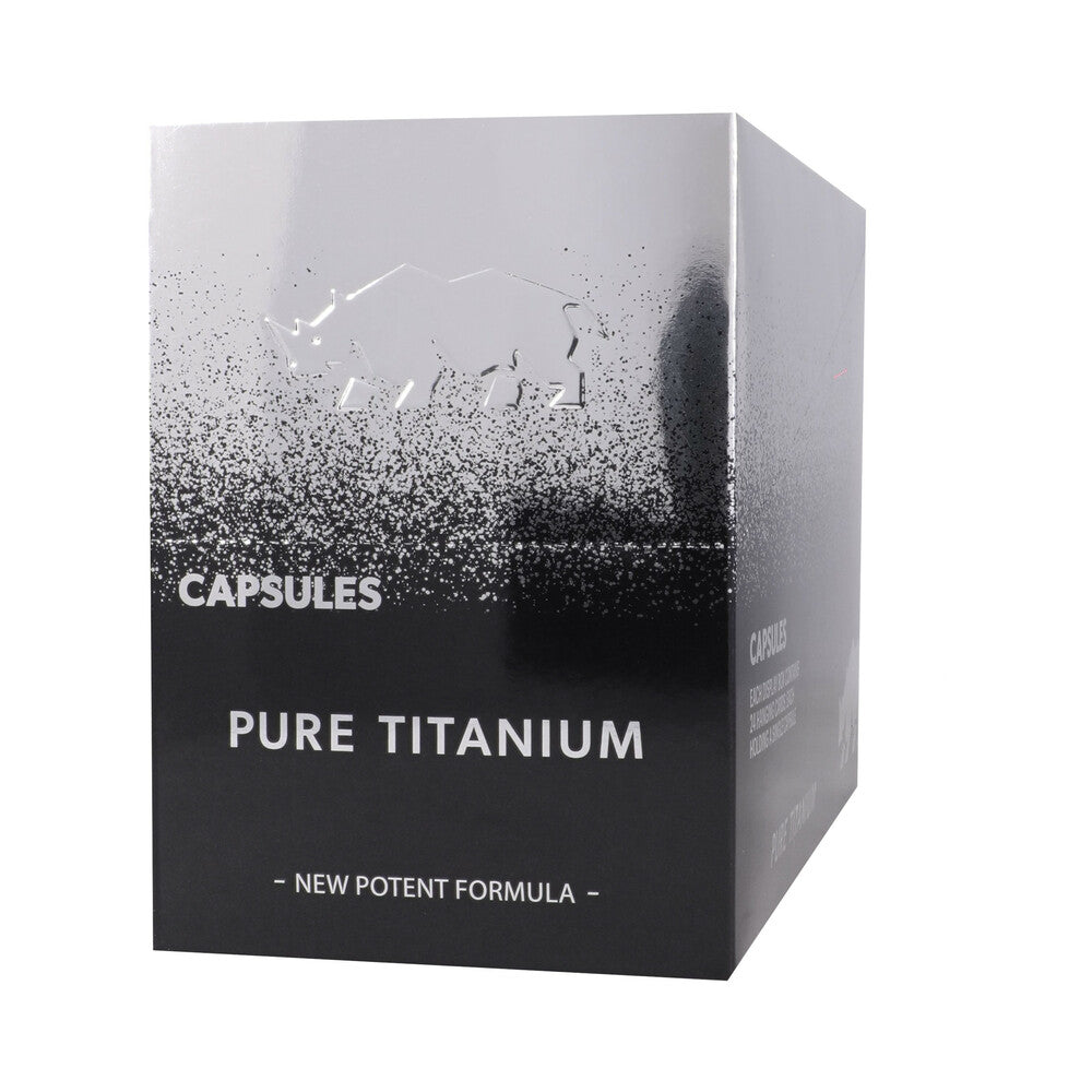 Rhino Pure Titanium Capsules 24-Pack Display
