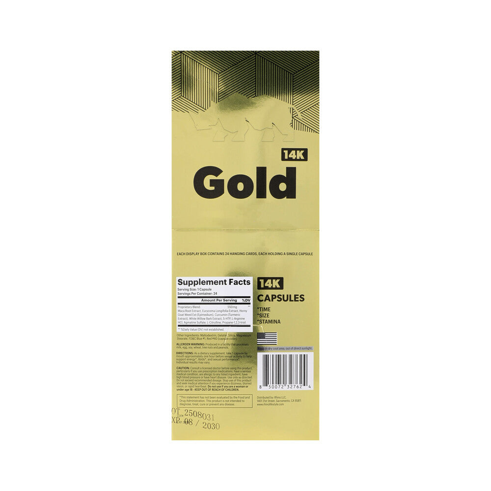 Rhino Gold 14K Capsules 24-Pack Display