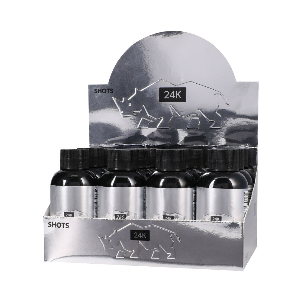 Rhino 24K Liquid Shots 2 oz. Bottles 12-Pack Display