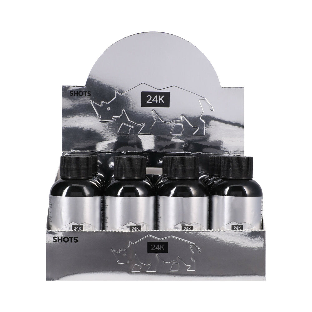 Rhino 24K Liquid Shots 2 oz. Bottles 12-Pack Display