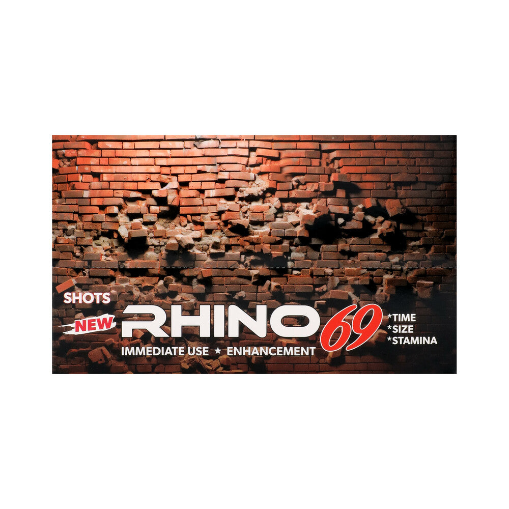 Rhino 69 Liquid Shots 2 oz. Bottles 12-Pack Display