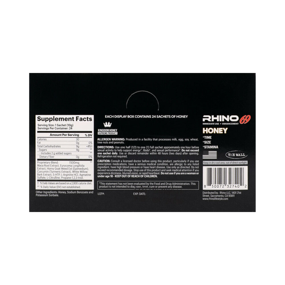 Rhino 69 Honey 24-Pack Display