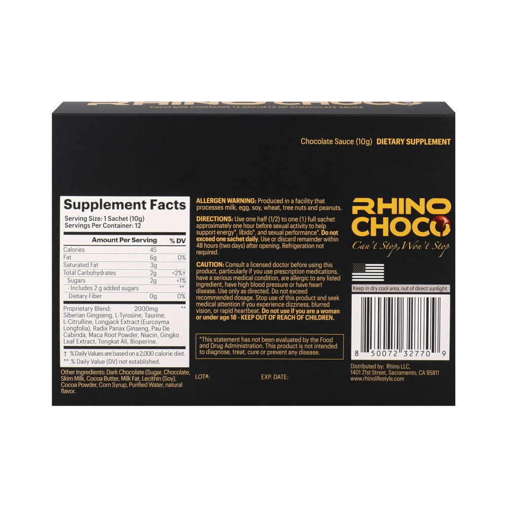 Rhino Choco 5 x Stronger 12-Pack Display