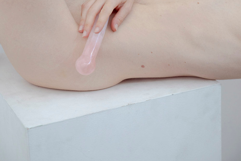 Chakrubs Heart Curve Rose Quartz Wand